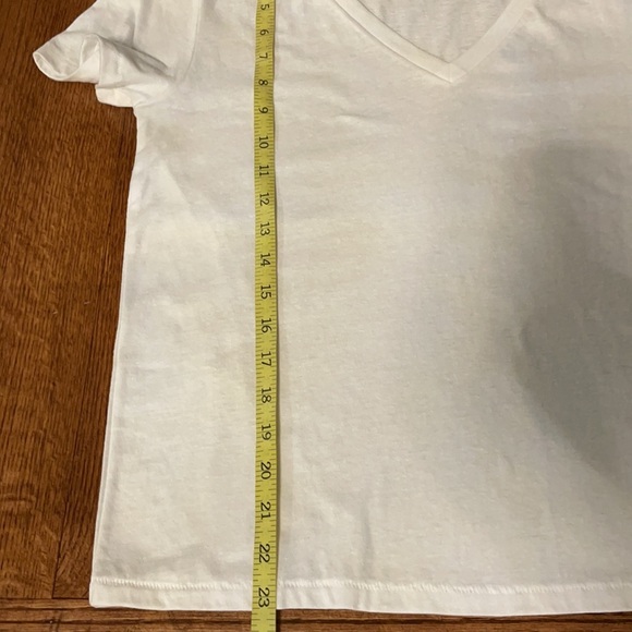 BP NORDSTROM OVERSIZED V T-shirt modern SOLID WHITE available in S and M - Picture 6 of 8